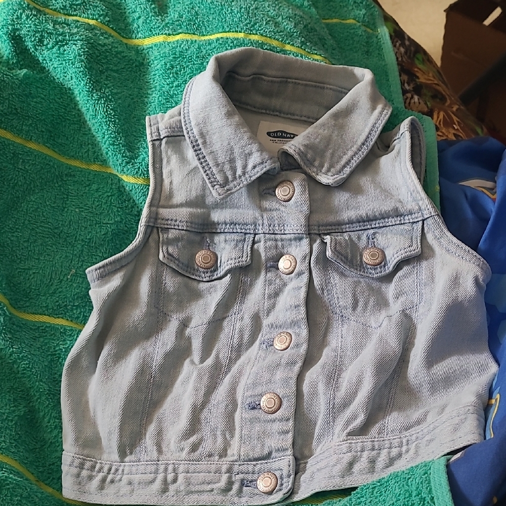 Old Navy Kids Denim Vest in Light Blue